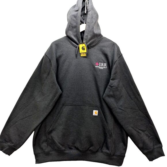Carhartt Hoodie Men 3XL Gray Loose Fit Midweight Sweatshirt Pullover Outdoo K121 - Picture 1 of 15